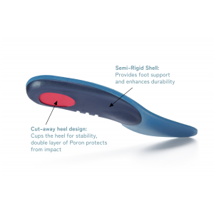 H480-46W: PREMIUM Full-Length Orthotic Insoles with Arch Support and Metatarsal Pad, 3mm Thick Padding, EXTRA WIDE