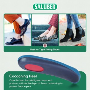 H482-27: PREMIUM 3/4 Length Orthotic Insoles with Arch Support, 3mm Thick Padding