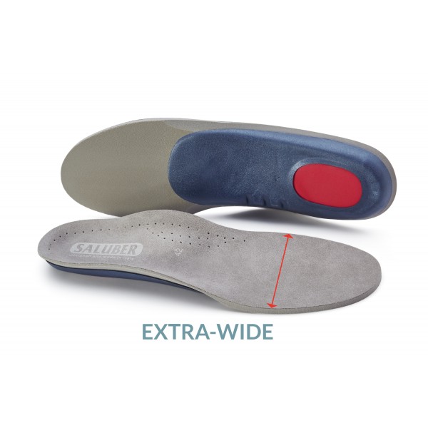 H485-27W: COMFORT Full-Length Orthotic Insoles with Arch Support, Extra-Thick 5mm Padding - EXTRA WIDE