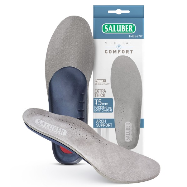 H485-27W: COMFORT Full-Length Orthotic Insoles with Arch Support, Extra-Thick 5mm Padding - EXTRA WIDE