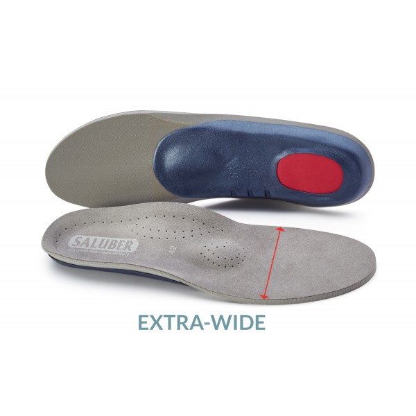 H485-46W: COMFORT Full-Length Orthotic Insoles with Arch Support and Metatarsal Pad, Extra-Thick 5mm Padding, EXTRA WIDE