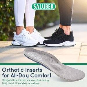 H485-46W: COMFORT Full-Length Orthotic Insoles with Arch Support and Metatarsal Pad, Extra-Thick 5mm Padding, EXTRA WIDE