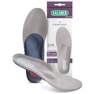 H485-46W: COMFORT Full-Length Orthotic Insoles with Arch Support and Metatarsal Pad, Extra-Thick 5mm Padding, EXTRA WIDE