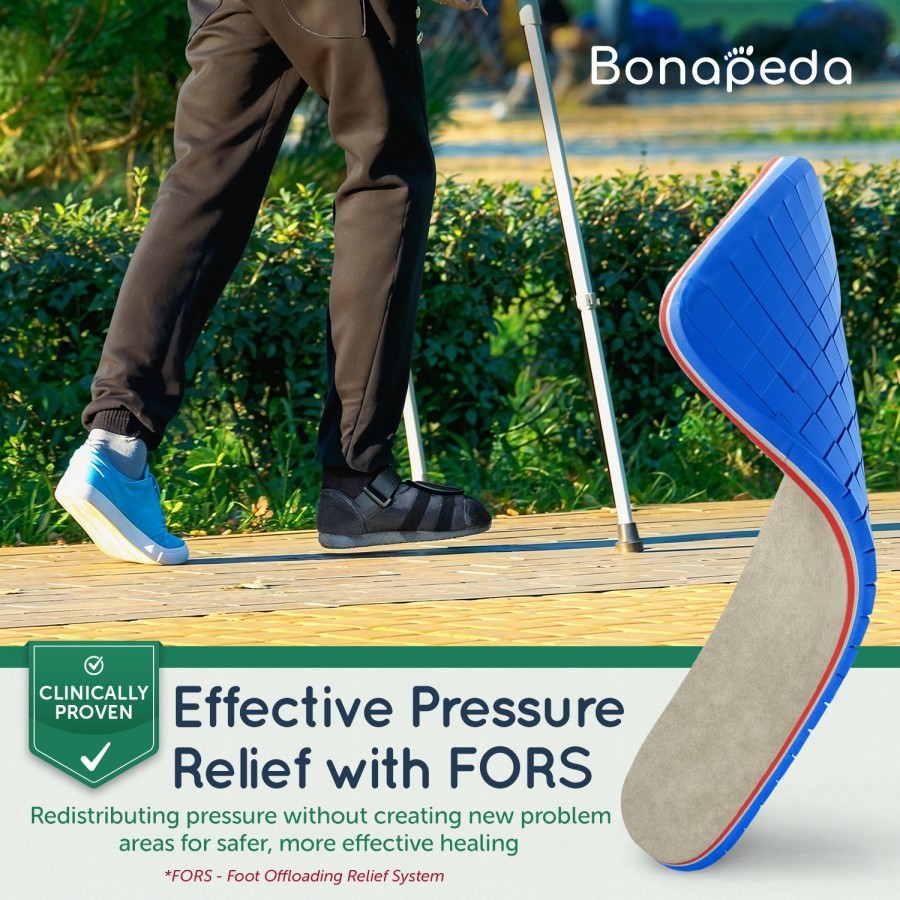 FORS-15 Offloading Insole WITH Closed-Toe Post-Op Shoe