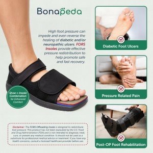 FORS™-15 Offloading Insole For "Open-Toe" Post-Op Shoe (SHOE NOT INCLUDED)