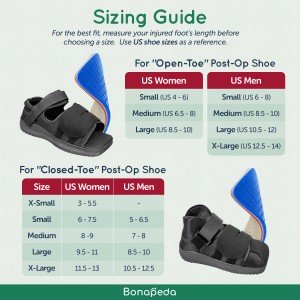 FORS™-15 Offloading Insole WITH "Open-Toe" Post Op Shoe